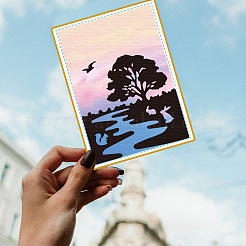 Углеродистая сталь разрезает трафареты DIY-WH0309-2036