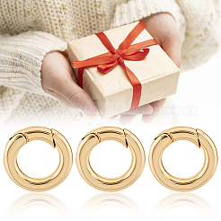 10 шт. латунные пружинные кольца-затворы&nbsp;KK-BBC0022-07B