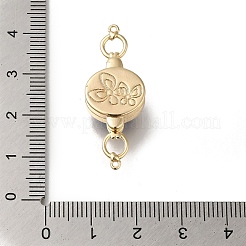 Магнитные застежки из латуни с микропейвом и прозрачным кубическим цирконием&nbsp;KK-H480-44G