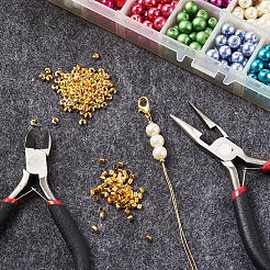 Зажимные бусины из латуни KK-TA0007-57