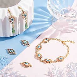 10 шт. латунные разноцветные подвески-соединители из кубического циркония&nbsp;FIND-HY0001-23