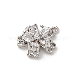 Ottone micro spianare fascino zirconi&nbsp;KK-D371-04B-P