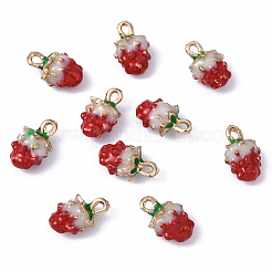 10 шт. позолоченные эмалевые подвески из сплава&nbsp;ENAM-YW0005-93