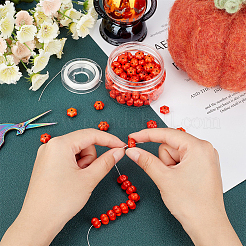 Kit fai da te per realizzare braccialetti elastici con perline di zucca&nbsp;DIY-SC0014-66