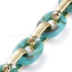 Chaînes de câble en plastique ccb faites à la main&nbsp;AJEW-JB00645-05
