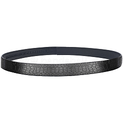 Cinture da uomo in pelle di vacchetta con motivo coccodrillo&nbsp;AJEW-WH20020-437C