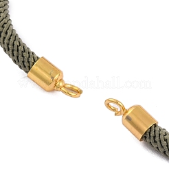 Fabricaciones de pulseras con cordones de nailon aptas para dijes de conectores.&nbsp;AJEW-P116-02G-24