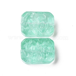Perles de verre peintes par pulvérisation transparent&nbsp;GLAA-I050-08H