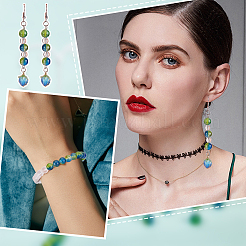 400 шт. стеклянные бусины&nbsp;GLAA-PH0002-07