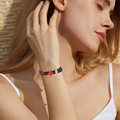 16 flache Silikonkordelarmbänder für Damen und Herren&nbsp;BJEW-FH0001-08