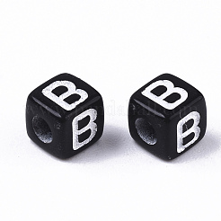 Непрозрачные акриловые бусины&nbsp;SACR-N002-01B