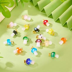 24шт 12 цвета подвески ручной работы лэмпворк&nbsp;LAMP-TA0001-77