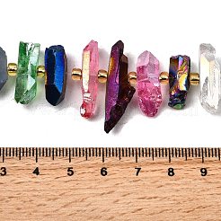 Гальванические природный кристалл кварца бусы пряди&nbsp;G-F800-F09