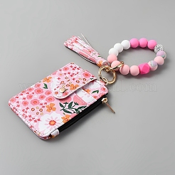 Portafoglio rettangolare da donna in similpelle con motivo floreale&nbsp;OFST-WH20007-043A-G