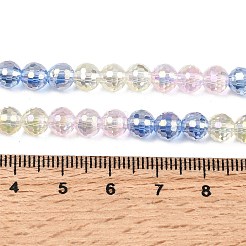 Chapelets de perles en verre électroplaqué&nbsp;EGLA-D300-06-6mm-22