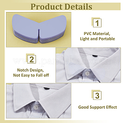 Поддержка формирования воротника рубашки из ПВХ&nbsp;LS-FIND-WH0159-20B