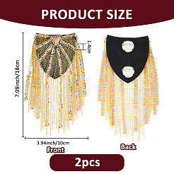 2шт модные погоны с кисточками&nbsp;DIY-FH0008-89A-G