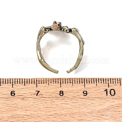 Светящееся в темноте латунное открытое кольцо-манжета&nbsp;PW-WG90626-03