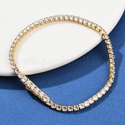 925 теннисный браслет из стерлингового серебра с микропаве из кубических цирконий для женщин&nbsp;BJEW-C117-01B-G02