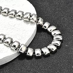 Браслеты из прямоугольной цепочки из нержавеющей стали 304 для женщин&nbsp;BJEW-R022-01P