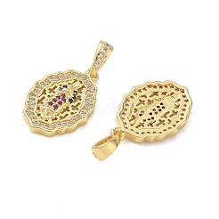 Pendentifs en laiton avec zircon cubique micro pavé&nbsp;CU-CBAD360-12G-02