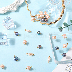 30 шт. 3 стиля натуральных культивированных пресноводных жемчуга рис картофельные подвески&nbsp;PALLOY-SC00020