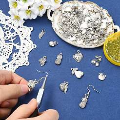 90 pièces 9 styles pendentifs en alliage de style tibétain&nbsp;TIBEP-CJ0003-58