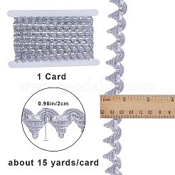 Ruban de dentelle de polyester en filigrane de 15 mètre&nbsp;DIY-GF0007-67B