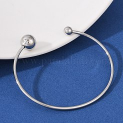 Браслеты-манжеты открытого типа из нержавеющей стали 304&nbsp;BJEW-R019-01P-02