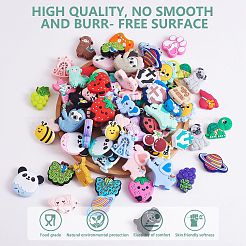 10pcs 5 couleurs perles de silicone&nbsp;JX777A