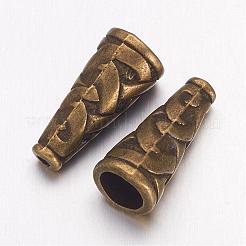 Cono in lega di lega di stile tibetano&nbsp;X-TIBEB-00821-AB-NR