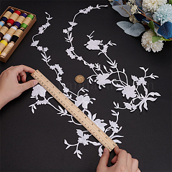 Blumen-Spitzenapplikationen aus Polyester-Stickerei&nbsp;DIY-WH0504-262