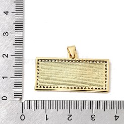 Colgante micropavé cubic zirconia de latón&nbsp;KK-H267-030G