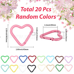 20 шт. алюминиевые пружинные кольца-затворы&nbsp;KEYC-SC0001-63