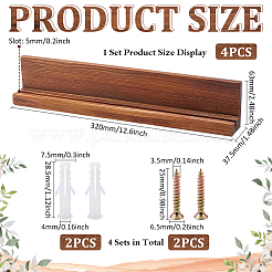 Деревянный настенный держатель для памятной монеты&nbsp;ODIS-WH0030-80