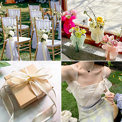 10 ярд блестящей полиэфирной ленты с блестками&nbsp;OCOR-TAC0034-02A