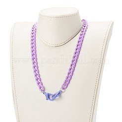 Collane a catena acriliche personalizzate&nbsp;NJEW-JN03515-07