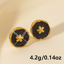 Ohrstecker mit Blumenmotiv aus 304 Edelstahl&nbsp;LS-IK8478-3