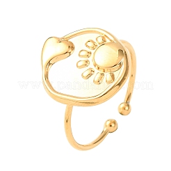 Anelli aperti regolabili in acciaio inossidabile 304&nbsp;RJEW-C151-01B-G