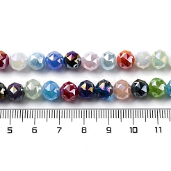 Гальванические непрозрачные стеклянные бусины&nbsp;GLAA-Q009-03A