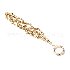 Bolsa de macramé de acero inoxidable 304 con soporte para piedras vacías&nbsp;SA-CJ5EA2-01