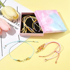 6шт 6-цветный нейлоновый плетеный шнур для изготовления браслета&nbsp;AJEW-FS00001