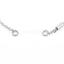 Устойчивые к потускнению 304 нержавеющая сталь трос цепи браслеты изготовление&nbsp;AJEW-JB00900-01