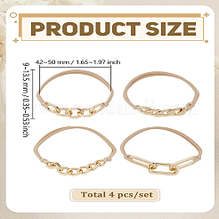 4 шт. резинки для волос из эластичного волокна для женщин&nbsp;OHAR-LP0004-41