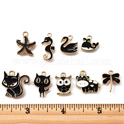 18шт 9 стиля подвески из сплава с эмалью&nbsp;ENAM-FP0002-35