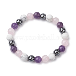 Браслеты из натуральных и синтетических смешанных драгоценных камней&nbsp;BJEW-JB11250