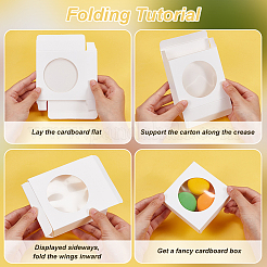 Подарочные коробки для хранения кубической крафт-бумаги&nbsp;CON-WH0095-101C-01