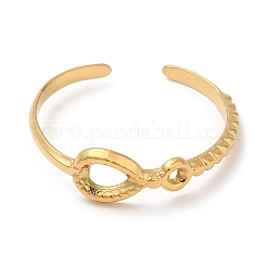 Hohle ovale offene Manschettenringe aus Edelstahl 304 für Damen&nbsp;STAS-D085-07G