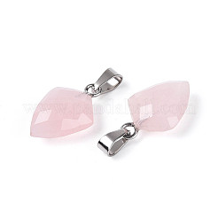 Природного розового кварца подвески&nbsp;G-N349-18P-06