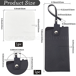 1 шт. футляры для очков из искусственной кожи&nbsp;AJEW-CN0004-98A-01